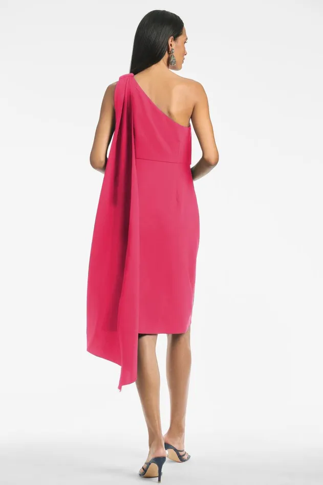 Miranda Dress 8211 Passionfruit Women Sachin and Babi One Shoulder