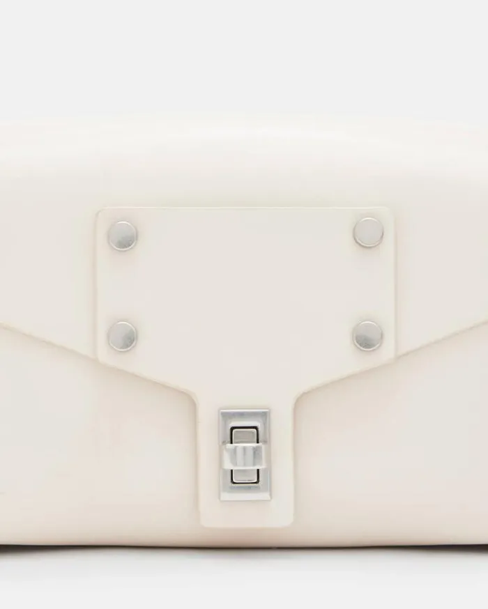 Miro Mini Leather Crossbody Bag Desert White Women AllSaints Handbags and Wallets Miro Mini Leather Crossbody Bag Desert White Women AllSaints Handbags and Wallets