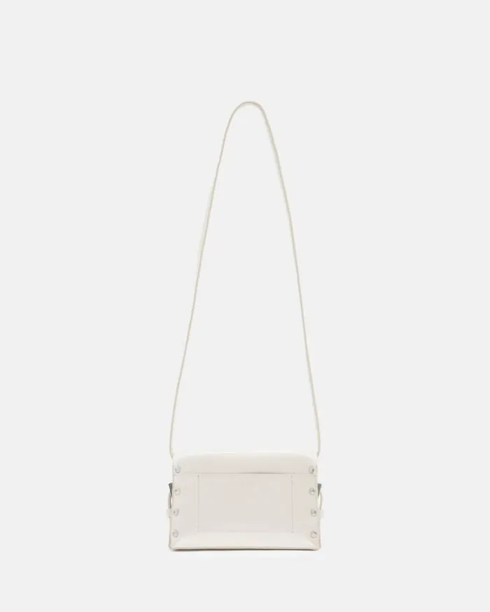 Miro Mini Leather Crossbody Bag Desert White Women AllSaints Handbags and Wallets Miro Mini Leather Crossbody Bag Desert White Women AllSaints Handbags and Wallets