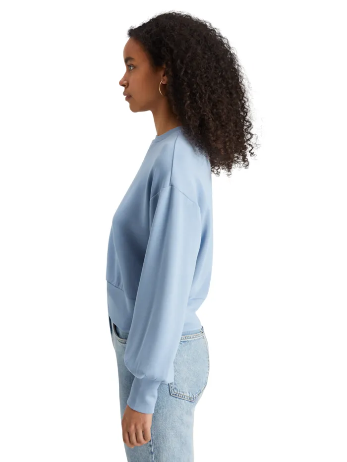 Modal Sweatshirt Mystic Blue Women Scotch and Soda Sweatshirts and Hoodies