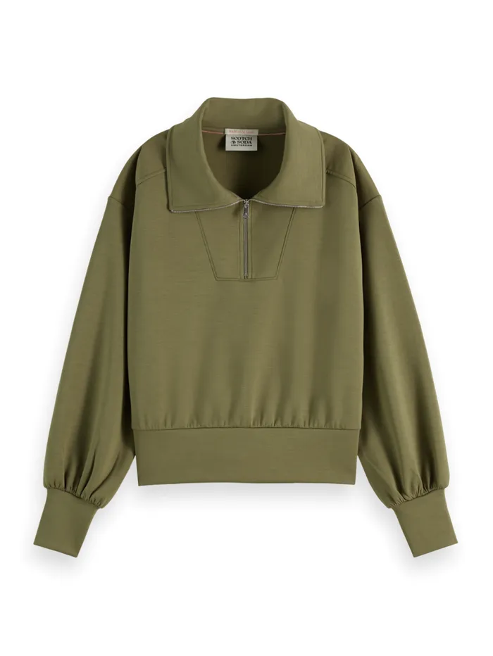 MODAL UTILITY SWEATSHIRT Washed Military Women Scotch and Soda Sweatshirts and Hoodies