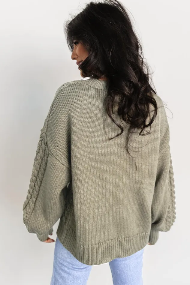 Mona Knit Sweater Olive Women Baltic Born Sweaters Mona Knit Sweater Olive Women Baltic Born Sweaters