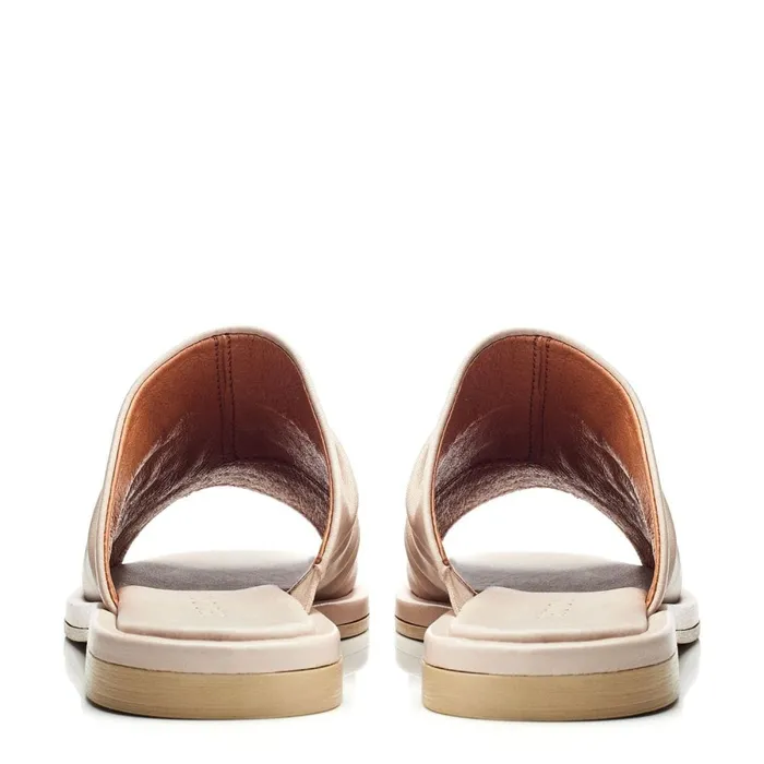 Mule Sandals Women Moda In Pelle Shoon Sh Islay Beige Leather
