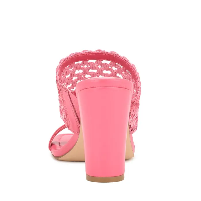 Mylas Heeled Slide Sandals Pink Ombre Women Nine West High Heels Mylas Heeled Slide Sandals Pink Ombre Women Nine West High Heels