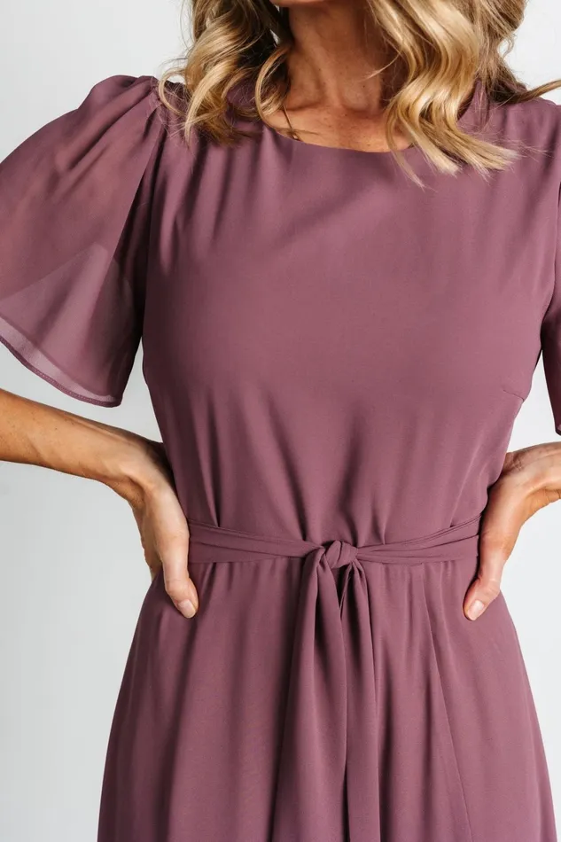Naomi Short Sleeve Maxi Dress Vintage Plum Women Baltic Born Wedding Guest Naomi Short Sleeve Maxi Dress Vintage Plum Women Baltic Born Wedding Guest