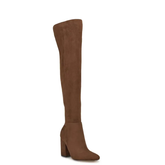 Naomis Over The Knee Dress Boots Dark Brown Women Nine West Boots and Booties Naomis Over The Knee Dress Boots Dark Brown Women Nine West Boots and Booties