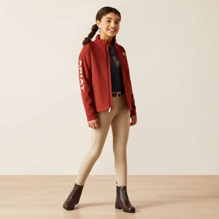 New Team Softshell Jacket Fired Brick Kids Ariat Jackets and Vests New Team Softshell Jacket Fired Brick Kids Ariat Jackets and Vests