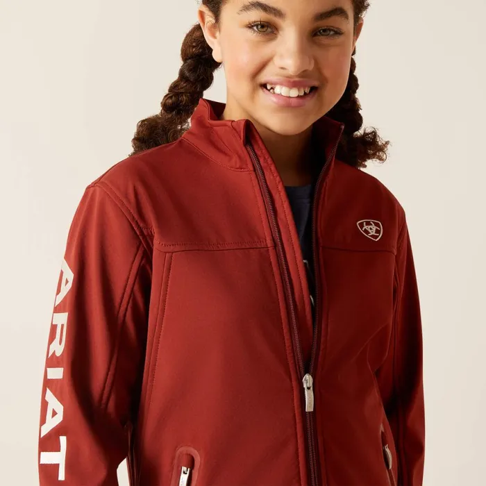 New Team Softshell Jacket Fired Brick Kids Ariat Jackets and Vests New Team Softshell Jacket Fired Brick Kids Ariat Jackets and Vests