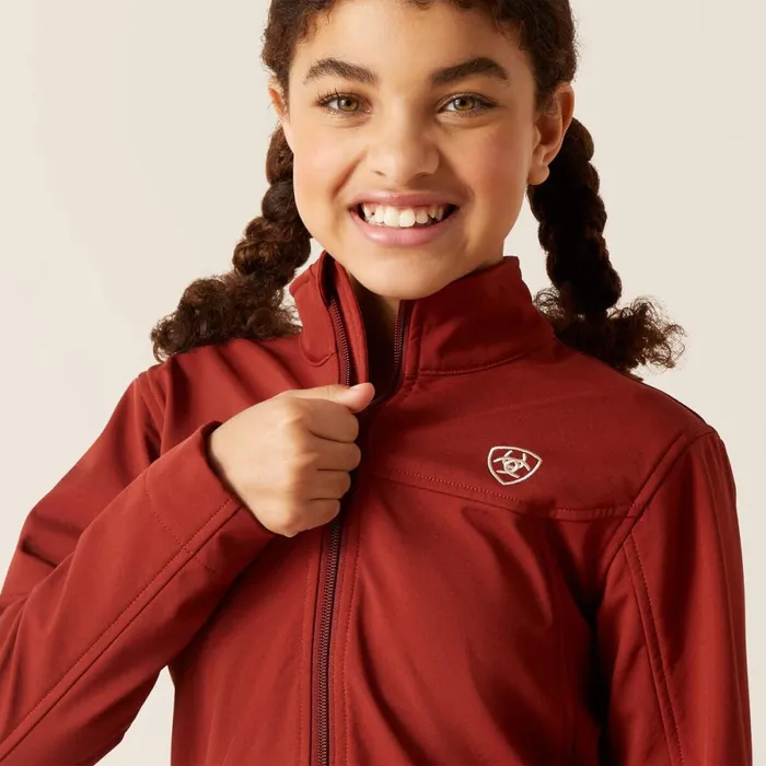 New Team Softshell Jacket Fired Brick Kids Ariat Jackets and Vests New Team Softshell Jacket Fired Brick Kids Ariat Jackets and Vests