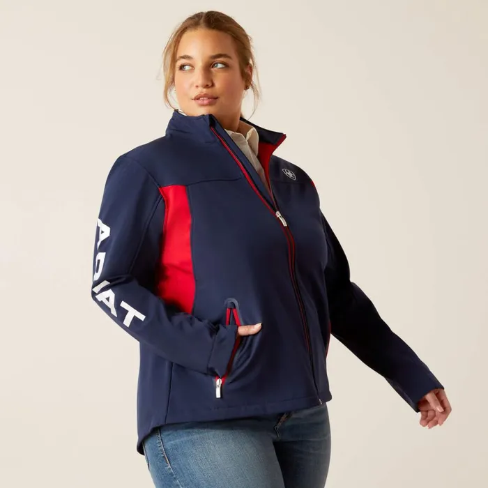 New Team Softshell Jacket Navyred Women Ariat Jackets and Vests New Team Softshell Jacket Navyred Women Ariat Jackets and Vests