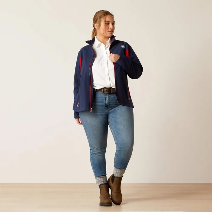 New Team Softshell Jacket Navyred Women Ariat Jackets and Vests New Team Softshell Jacket Navyred Women Ariat Jackets and Vests