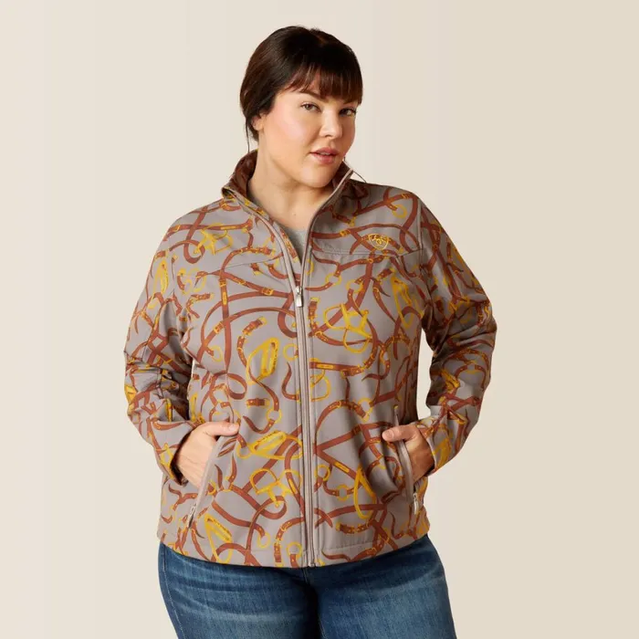 New Team Softshell Jacket Zinc Bridle Women Ariat Jackets and Vests New Team Softshell Jacket Zinc Bridle Women Ariat Jackets and Vests
