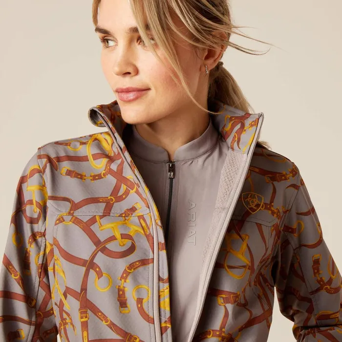 New Team Softshell Jacket Zinc Bridle Women Ariat Jackets and Vests New Team Softshell Jacket Zinc Bridle Women Ariat Jackets and Vests
