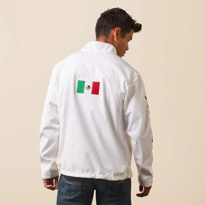 New Team Softshell MEXICO Jacket White Men Ariat Jackets and Vests