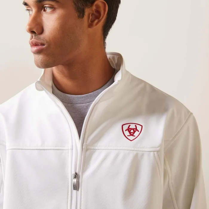 New Team Softshell MEXICO Jacket White Men Ariat Jackets and Vests New Team Softshell MEXICO Jacket White Men Ariat Jackets and Vests