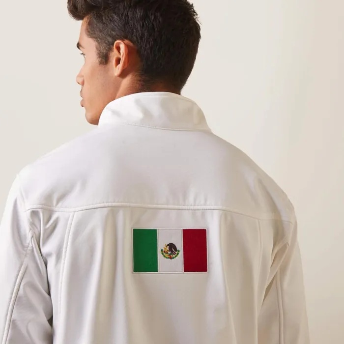 New Team Softshell MEXICO Jacket White Men Ariat Jackets and Vests New Team Softshell MEXICO Jacket White Men Ariat Jackets and Vests