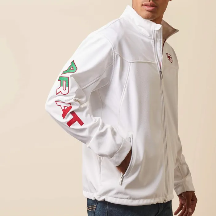 New Team Softshell MEXICO Jacket White Men Ariat Jackets and Vests New Team Softshell MEXICO Jacket White Men Ariat Jackets and Vests