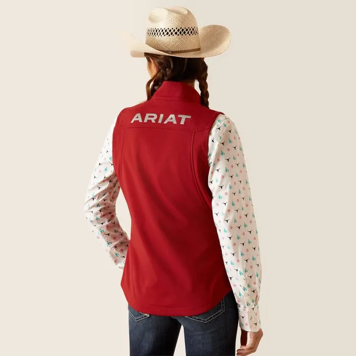 New Team Softshell Vest Sundried Tomato Women Ariat Jackets and Vests New Team Softshell Vest Sundried Tomato Women Ariat Jackets and Vests