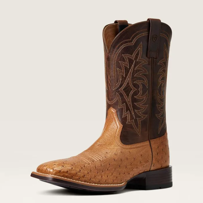 Night Life Ultra Western Boot Ranger Smooth Quill Ostrich Men Ariat Western Boots