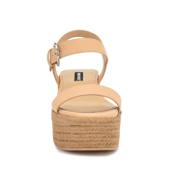 Nillo Espadrille Wedge Sandals Natural Women Nine West Mid Heels Nillo Espadrille Wedge Sandals Natural Women Nine West Mid Heels