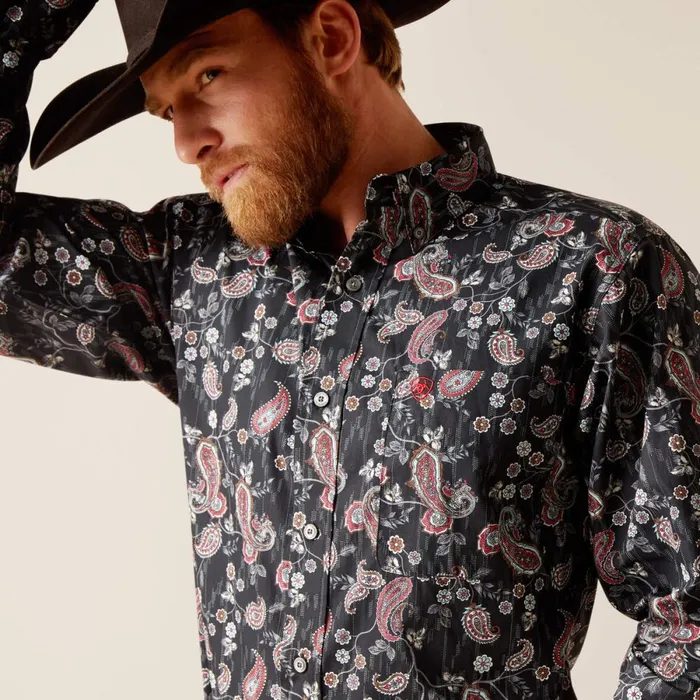 Norward Fitted Shirt Blackblack Men Ariat Button Down Shirts Norward Fitted Shirt Blackblack Men Ariat Button Down Shirts