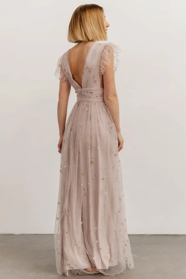 Nova Shimmer Maxi Dress Dusty Lilac Women Baltic Born Embellished Sequin Nova Shimmer Maxi Dress Dusty Lilac Women Baltic Born Embellished Sequin