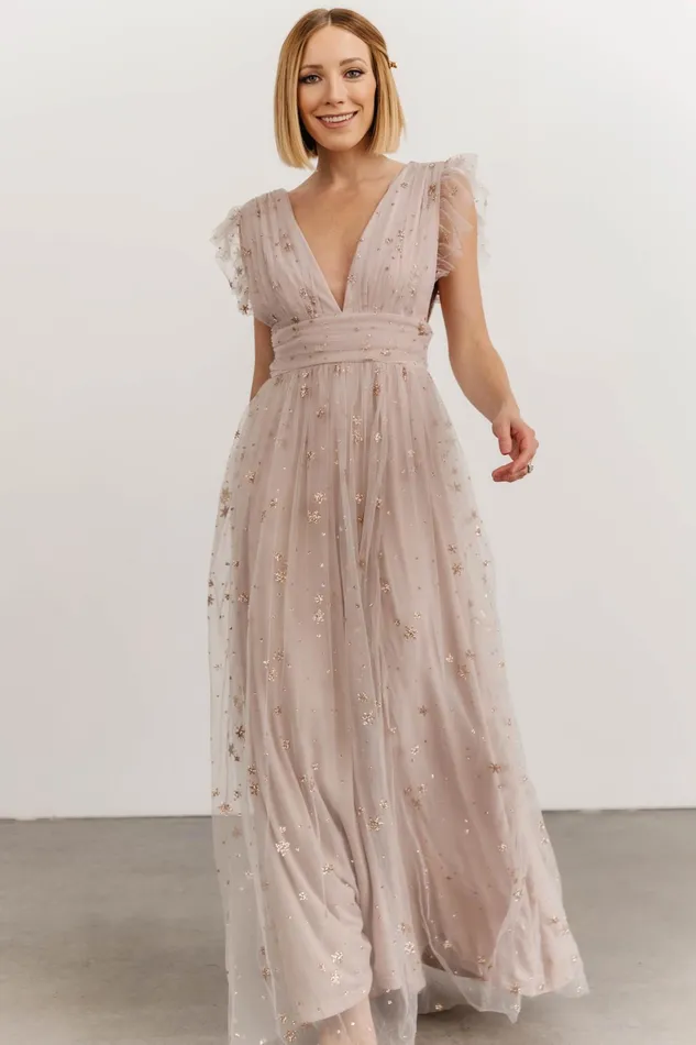 Nova Shimmer Maxi Dress Dusty Lilac Women Baltic Born Embellished Sequin Nova Shimmer Maxi Dress Dusty Lilac Women Baltic Born Embellished Sequin
