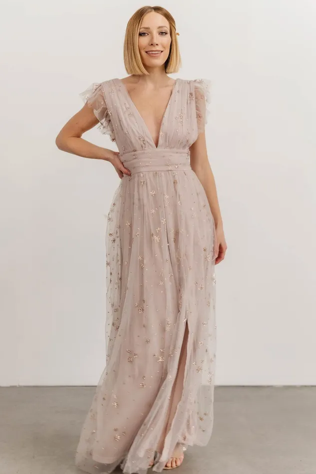 Nova Shimmer Maxi Dress Dusty Lilac Women Baltic Born Embellished Sequin Nova Shimmer Maxi Dress Dusty Lilac Women Baltic Born Embellished Sequin