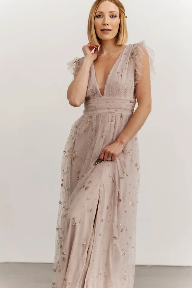 Nova Shimmer Maxi Dress Dusty Lilac Women Baltic Born Embellished Sequin Nova Shimmer Maxi Dress Dusty Lilac Women Baltic Born Embellished Sequin
