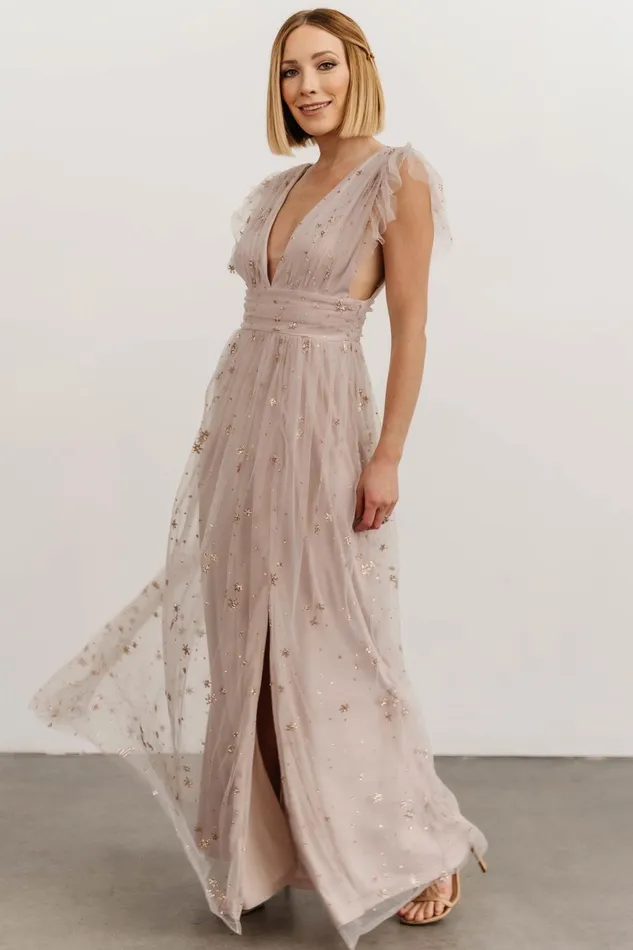 Nova Shimmer Maxi Dress Dusty Lilac Women Baltic Born Embellished Sequin Nova Shimmer Maxi Dress Dusty Lilac Women Baltic Born Embellished Sequin