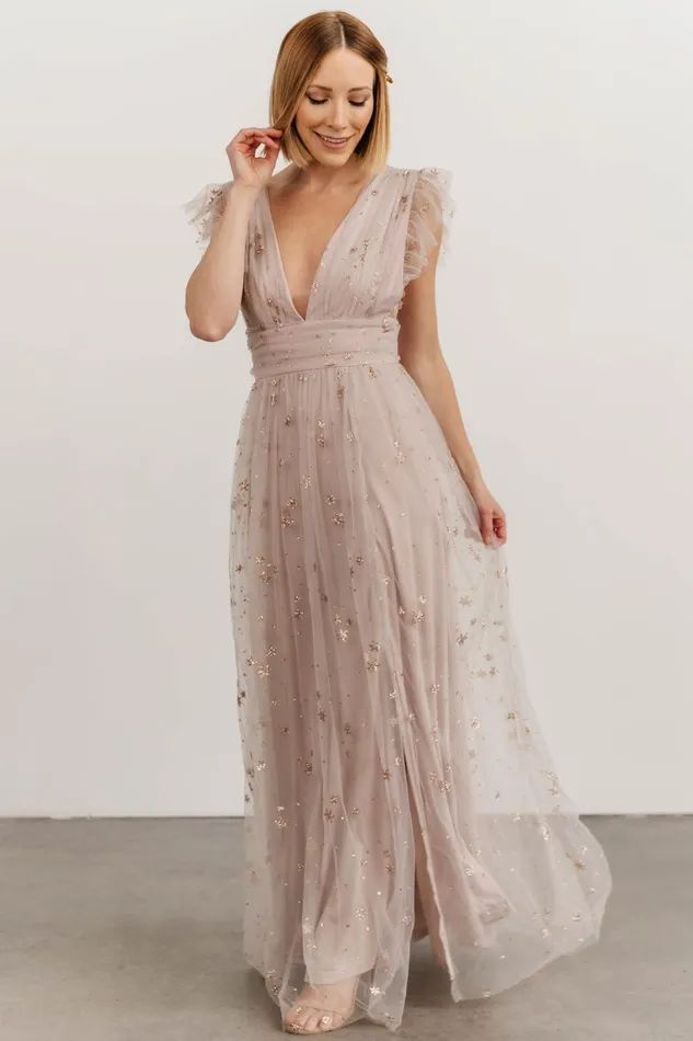 Nova Shimmer Maxi Dress Dusty Lilac Women Baltic Born Embellished Sequin Nova Shimmer Maxi Dress Dusty Lilac Women Baltic Born Embellished Sequin