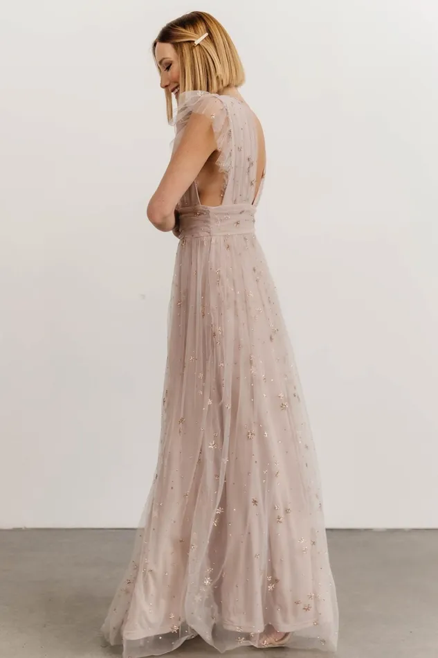 Nova Shimmer Maxi Dress Dusty Lilac Women Baltic Born Embellished Sequin Nova Shimmer Maxi Dress Dusty Lilac Women Baltic Born Embellished Sequin