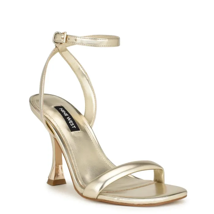 Nyra Ankle Strap Sandals Platino Women Nine West Sandals Nyra Ankle Strap Sandals Platino Women Nine West Sandals