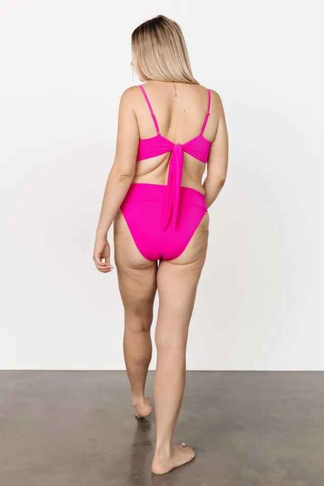 Oakland Ribbed Bikini Top Pink Women Baltic Born Bikini Oakland Ribbed Bikini Top Pink Women Baltic Born Bikini