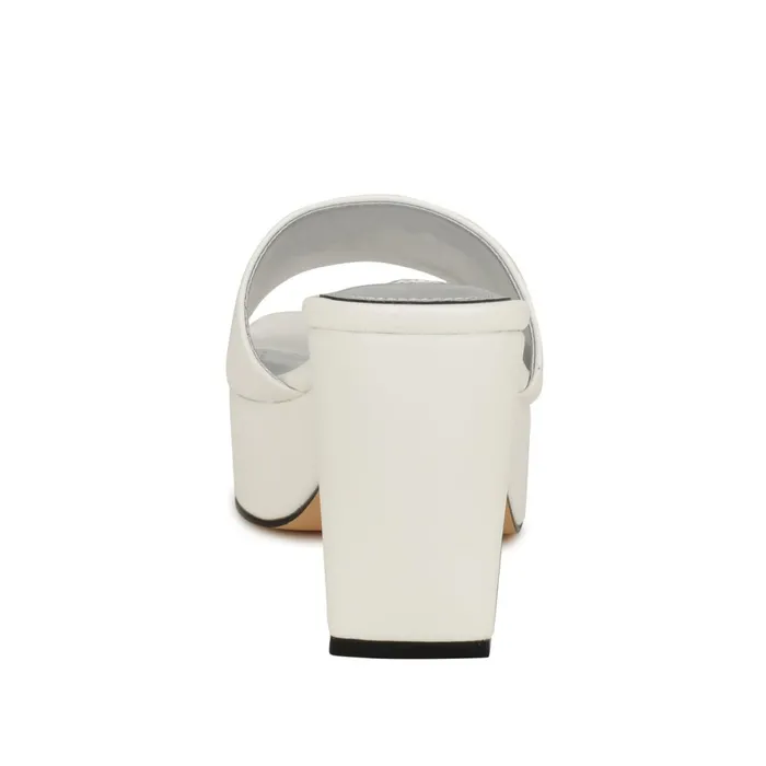 Oklee Platform Slide Sandals White Women Nine West Sandals Oklee Platform Slide Sandals White Women Nine West Sandals