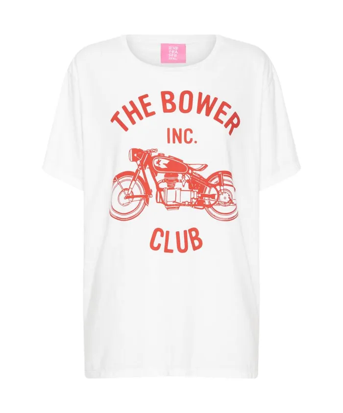 One Teaspoon Basic Tees BOWER BIKE CLUB ORGANIC UNISEX TEE 8211 Women