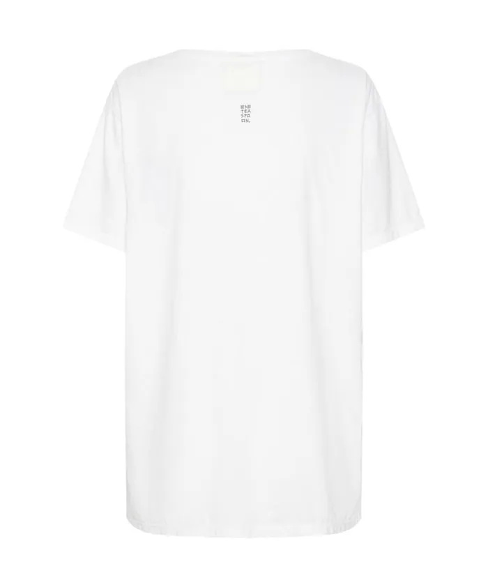 One Teaspoon Basic Tees BOWER BIKE CLUB ORGANIC UNISEX TEE 8211 Women