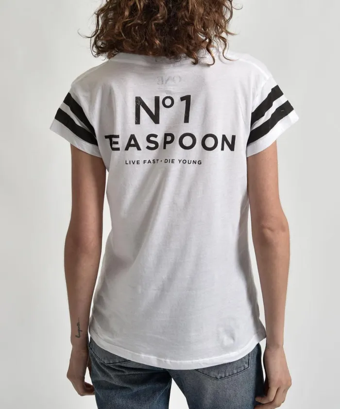 One Teaspoon Basic Tees LE HUNT ONE TEE WHITE 8211 Women One Teaspoon Basic Tees LE HUNT ONE TEE WHITE 8211 Women