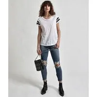 One Teaspoon Basic Tees LE HUNT ONE TEE WHITE 8211 Women One Teaspoon Basic Tees LE HUNT ONE TEE WHITE 8211 Women