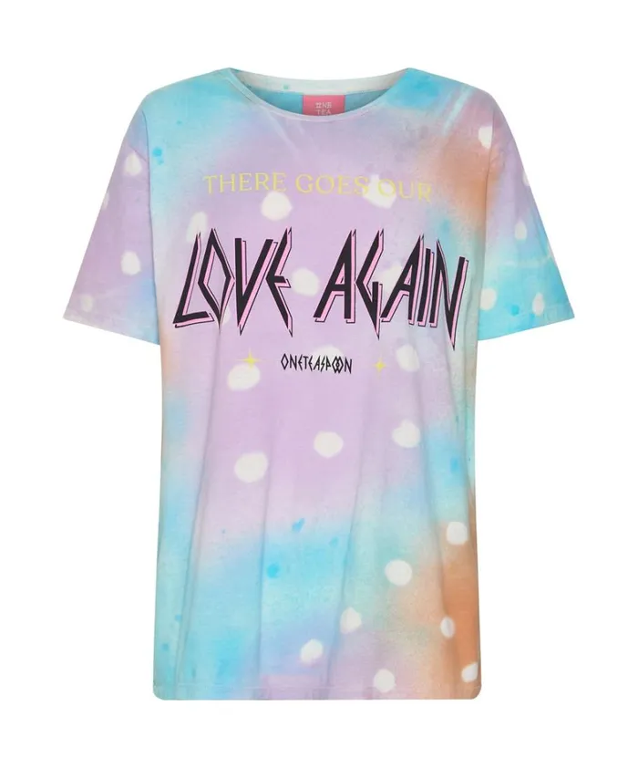 One Teaspoon Basic Tees LOVE AGAIN ORGANIC UNISEX TEE 8211 Women One Teaspoon Basic Tees LOVE AGAIN ORGANIC UNISEX TEE 8211 Women