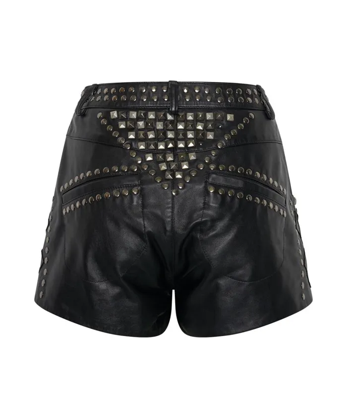 One Teaspoon Bottoms DIAMOND REFLECTIONS LEATHER SHORTS 8211 Women One Teaspoon Bottoms DIAMOND REFLECTIONS LEATHER SHORTS 8211 Women