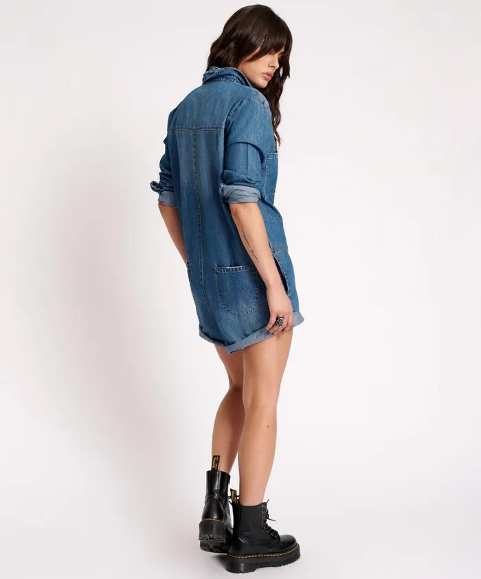 One Teaspoon Denim Jumpsuits BAY BLUE PROPHECY JUMPSUIT 8211 Women One Teaspoon Denim Jumpsuits BAY BLUE PROPHECY JUMPSUIT 8211 Women