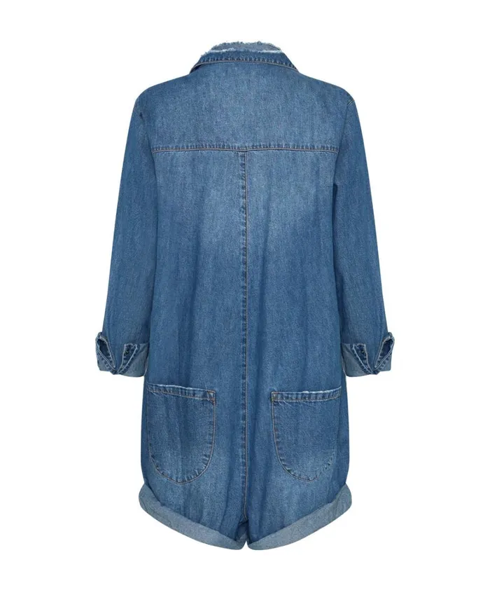 One Teaspoon Denim Jumpsuits BAY BLUE PROPHECY JUMPSUIT 8211 Women One Teaspoon Denim Jumpsuits BAY BLUE PROPHECY JUMPSUIT 8211 Women