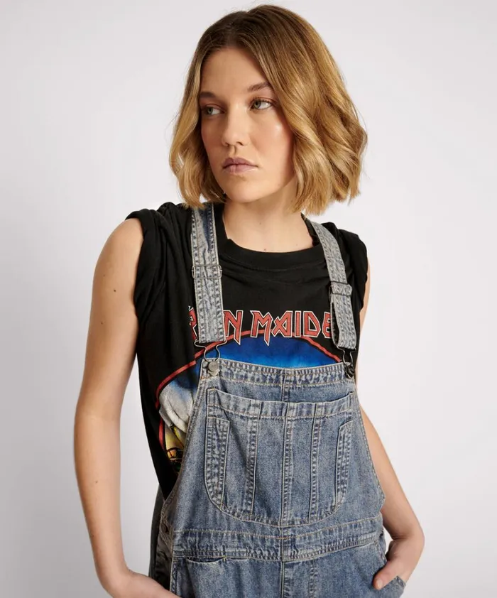 One Teaspoon Denim Jumpsuits DIRTY BLUE STANTON ST SKATER DENIM OVERALLS 8211 Women One Teaspoon Denim Jumpsuits DIRTY BLUE STANTON ST SKATER DENIM OVERALLS 8211 Women
