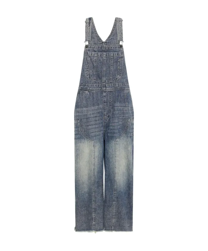 One Teaspoon Denim Jumpsuits DIRTY BLUE STANTON ST SKATER DENIM OVERALLS 8211 Women One Teaspoon Denim Jumpsuits DIRTY BLUE STANTON ST SKATER DENIM OVERALLS 8211 Women