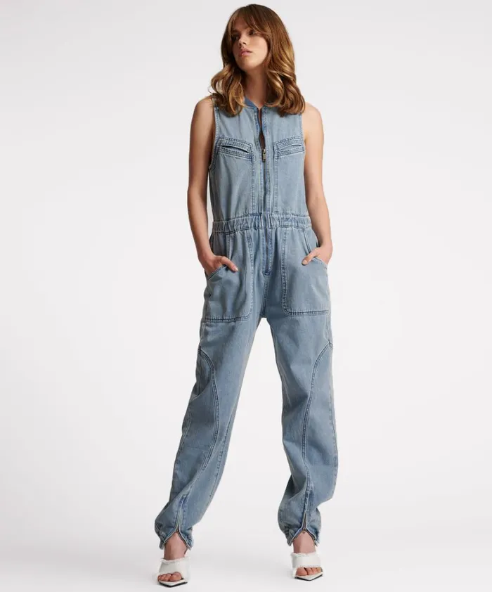 One Teaspoon Denim Jumpsuits SALTY DOG LONG LILLY DENIM JUMPSUIT 8211 Women