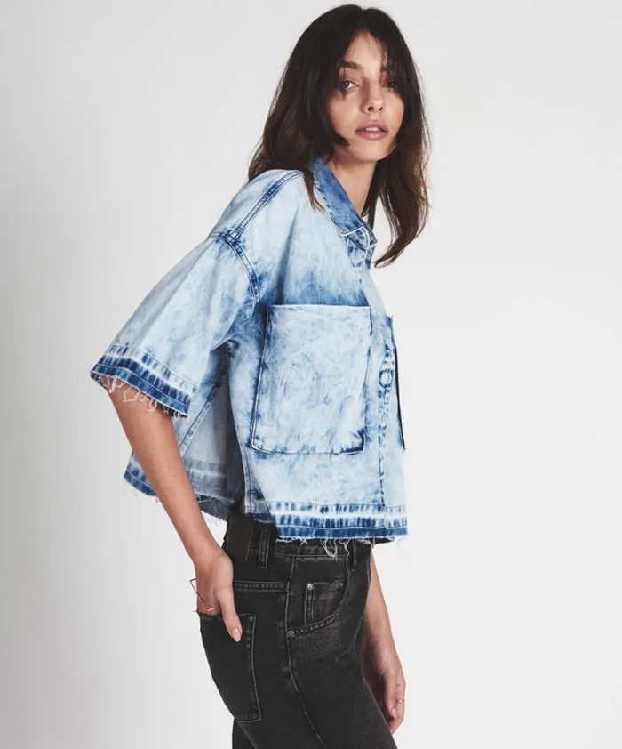 One Teaspoon Denim Tops PIONEER DENIM SHIRT 8211 Women One Teaspoon Denim Tops PIONEER DENIM SHIRT 8211 Women