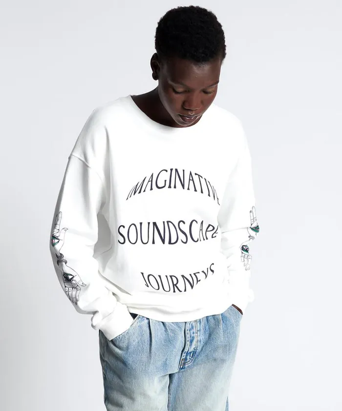 One Teaspoon Hoodies And Sweats DEEPER SOUNDS HAND OF WISDOM SWEATER 8211 Women