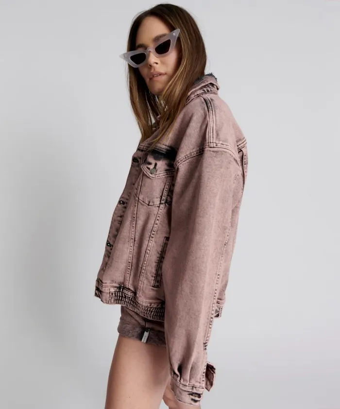 One Teaspoon Jackets NIGHT HAZE OVERSIZED DENIM TRUCKER JACKET 8211 Women One Teaspoon Jackets NIGHT HAZE OVERSIZED DENIM TRUCKER JACKET 8211 Women