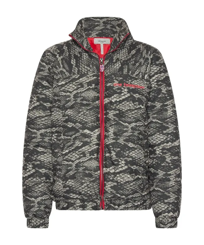 One Teaspoon Jackets SNAKED DIRTEE LOVE PUFFA JACKET 8211 Women One Teaspoon Jackets SNAKED DIRTEE LOVE PUFFA JACKET 8211 Women